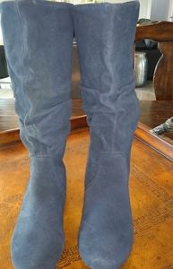 Blue Suede Boots Style & Co. Size 6M